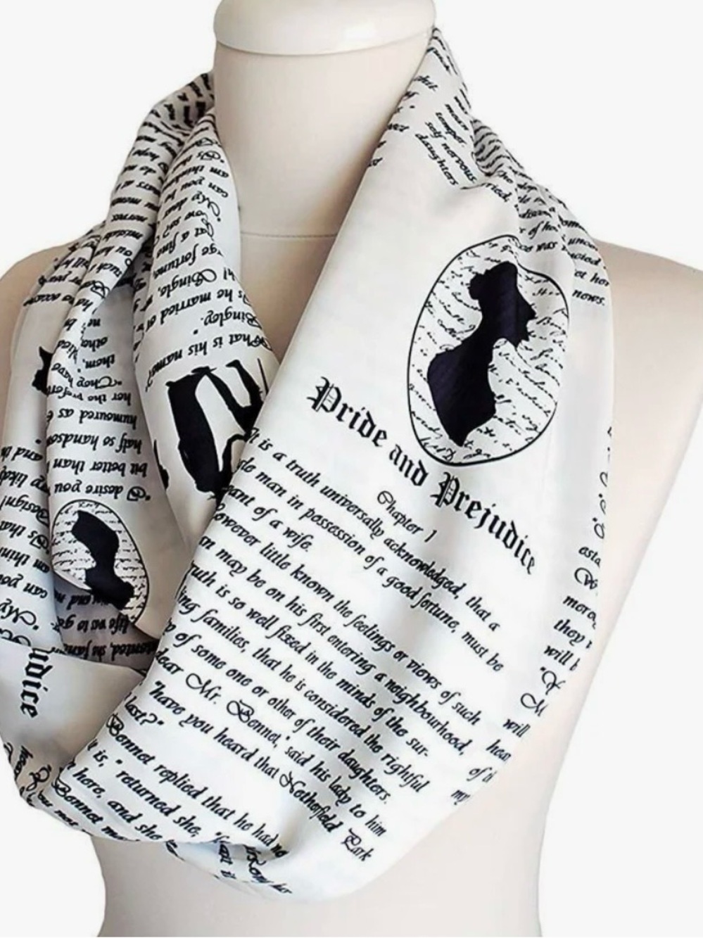 Storiart collection:  Pride and Prejudice Infinity Scarf, Phantom & more!